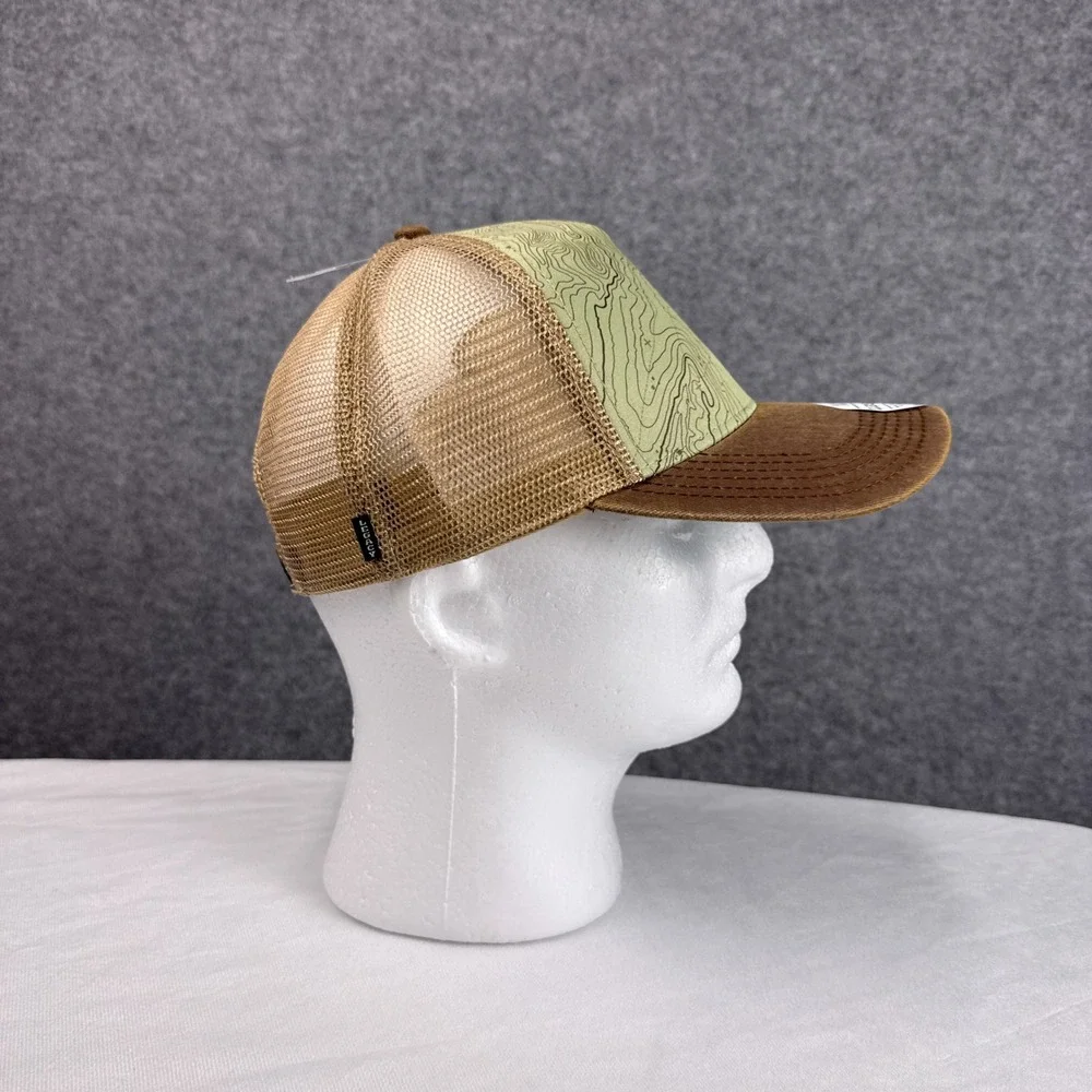 Legacy Trucker Hat Hudson Valley Topo Map OSFA Brown Tan Mesh Snapback Cap New
